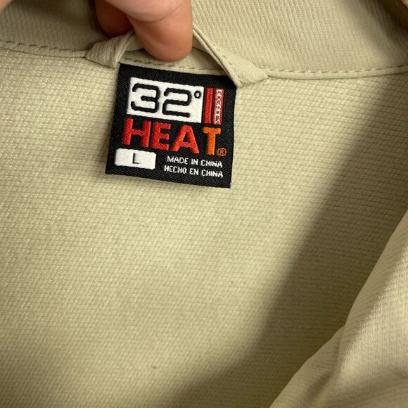NEW 32 Degrees Heat Men's L Beige Lightweight Full-Zip Windbreaker Jacket - Picture 5 of 9